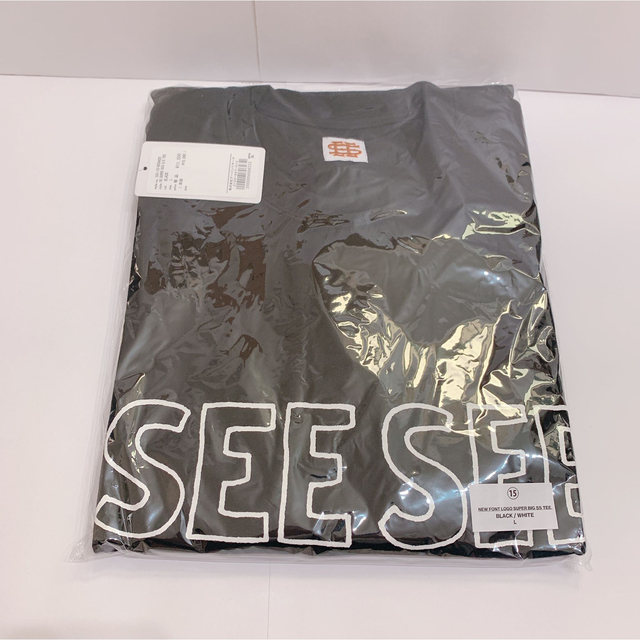 1LDK SELECT(ワンエルディーケーセレクト)の黒 L SEE SEE SUPER BIG TEE Tシャツ シーシー メンズのトップス(Tシャツ/カットソー(半袖/袖なし))の商品写真