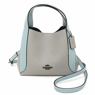 コーチ(COACH)のコーチ COACH ハドリー ホーボー 21 カラーブロック ダヴグレーマルチ  ポリッシュドペブルレザー ハンドバッグ 2WAY メタルブラック金具 88151V5TY5 日本限定 クロスボディ ショルダーバッグ 未使用品(その他)