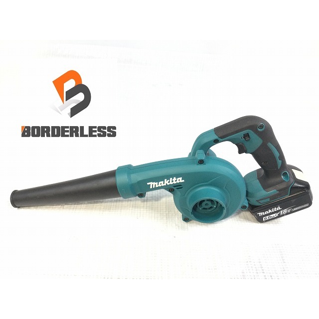 工具☆美品☆makita マキタ 18V 充電式ブロワ UB185D 純正リチウムイオンバッテリー BL1860B(18V 6.0Ah 雪マーク)付 70853