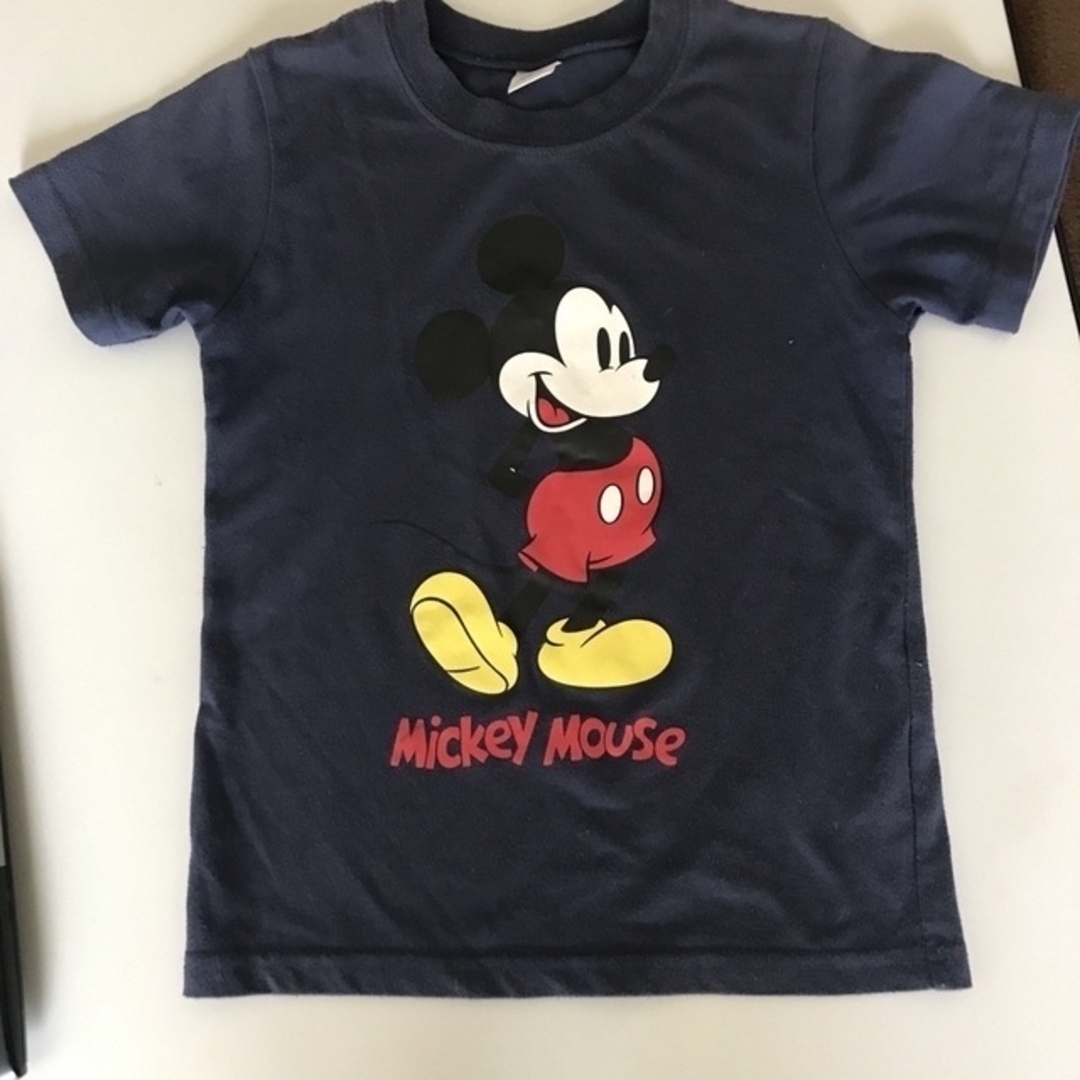 Disney(ディズニー)の130センチミッキーティシャツとボーダーハーフパンツ キッズ/ベビー/マタニティのキッズ服男の子用(90cm~)(Tシャツ/カットソー)の商品写真