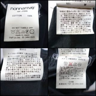 【良品】ノンネイティブ　春夏　フーデッド後染めジャケット　Nonnative