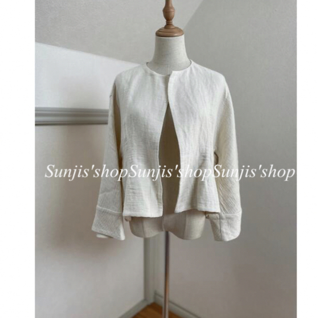 Drawer - BLAMINK ivoryWhite リネンデザインジャケットの通販 by