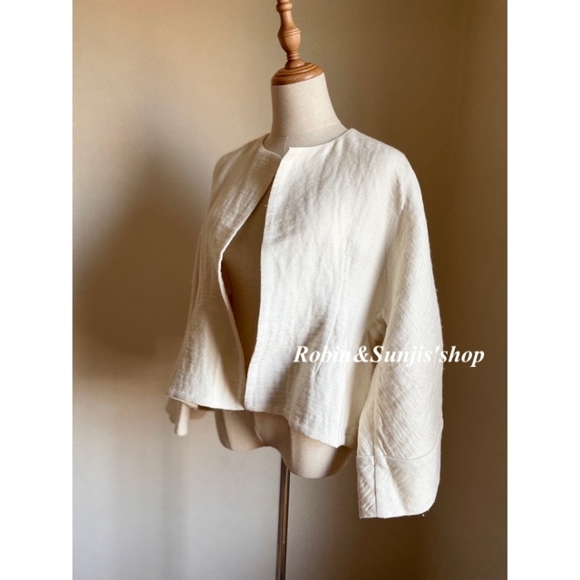 Drawer - BLAMINK ivoryWhite リネンデザインジャケットの通販 by