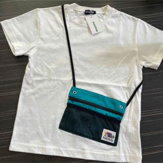 クレードスコープ(kladskap)の【新品】120　クレードスコープ　サコッシュ風半袖Tシャツ　昆虫　ポシェット(Tシャツ/カットソー)