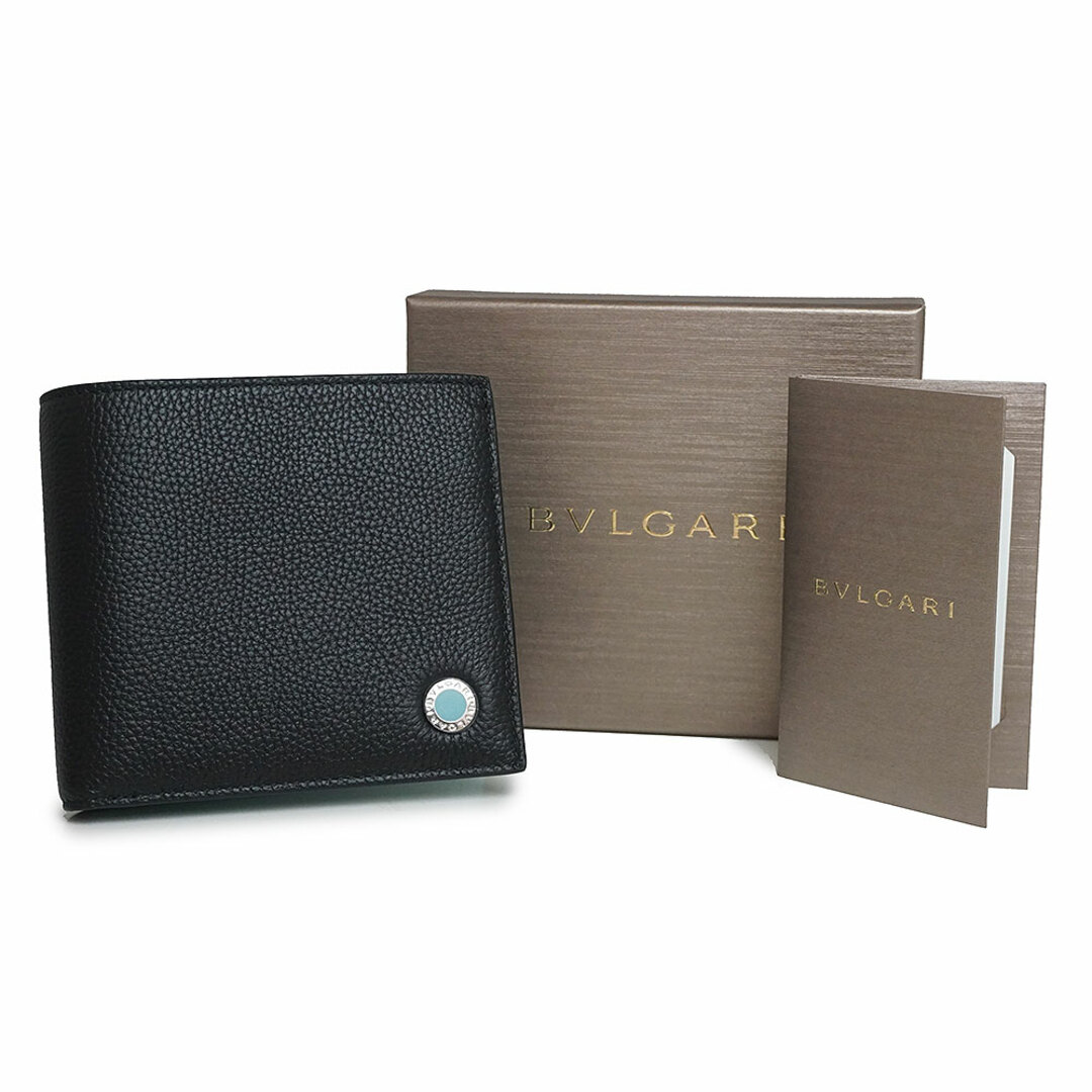 BVLGARI - ブルガリ ブルガリ マン 二つ折り財布 ソフト フルグレイン