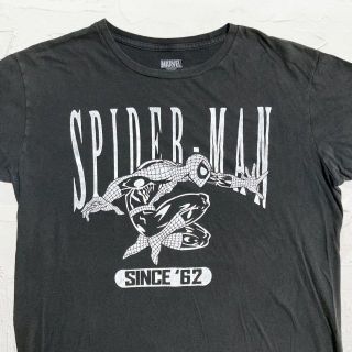 KDX MARVEL ビンテージ 黒 スパイダーマン　マーベル　レトロ Tシャツ(Tシャツ/カットソー(半袖/袖なし))