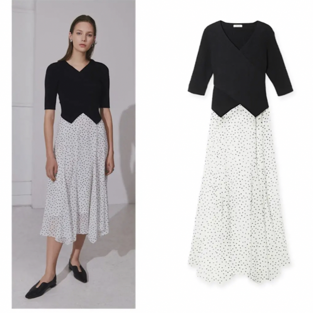 hazama ハザマ 2018-19AW 消えない何かのニットワンピース hazama ハザマ 2018-19AW 消えない何かのニットワンピース