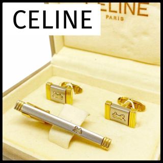 celine - 美品 CELINE セリーヌ ネクタイピン カフス シルバー