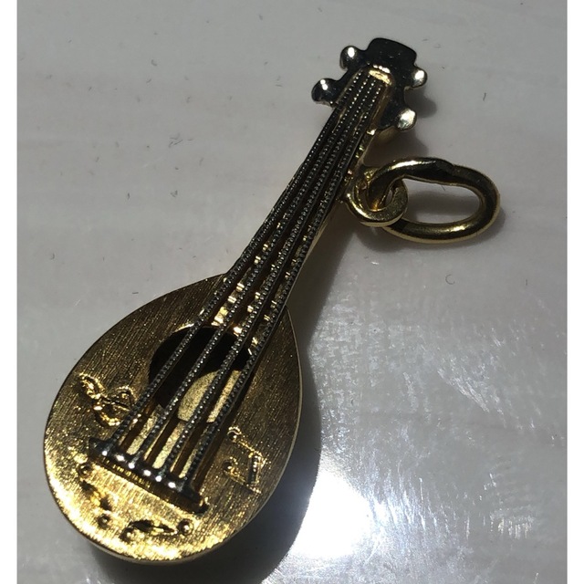 18金イエローゴールド 楽器モチーフペンダントトップ 高質で安価 28910