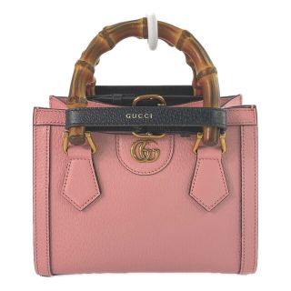 グッチ(Gucci)のグッチ バンブー ダイアナミニトート 2WAYショルダー バッグ(ショルダーバッグ)