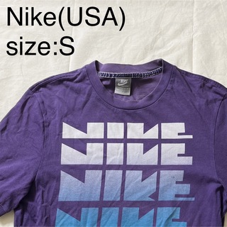 ナイキ(NIKE)のNike(USA)ビンテージグラフィックTシャツ　パープル(Tシャツ/カットソー(半袖/袖なし))