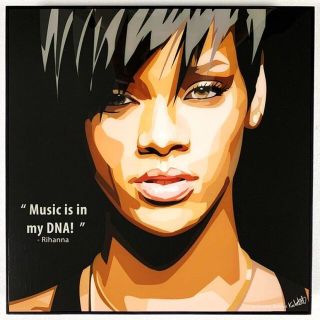 Rihanna / リアーナ / 大人気ポップアートパネル / 壁掛けインテリア(絵画/タペストリー)