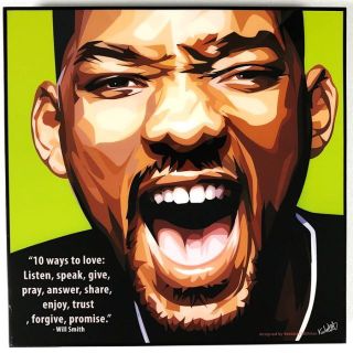 Will Smith ウィル スミス / 大人気ポップアートパネル(絵画/タペストリー)