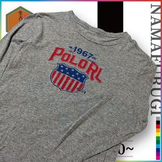 古着 RALPH ラルフローレン　ポロ　POLO　星条旗　USA ビンテージ(Tシャツ/カットソー(七分/長袖))