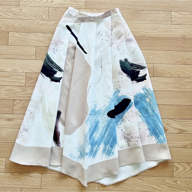 AMERI many painting flare skirt フレアスカート