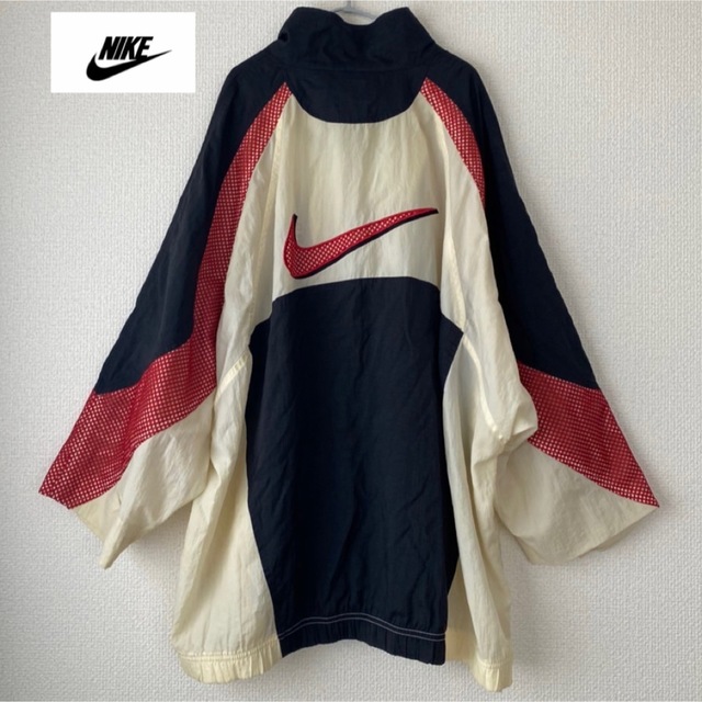 NIKE(ナイキ)のNIKE 90s 銀タグ 白タグ ナイロンジャケット バックロゴ ビッグロゴ メンズのジャケット/アウター(ナイロンジャケット)の商品写真