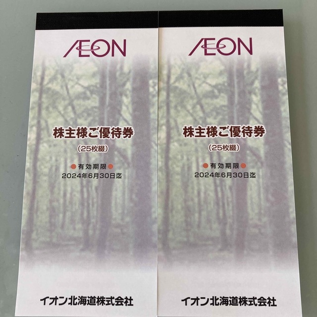 イオン北海道株主優待　5000円分　マックスバリュ