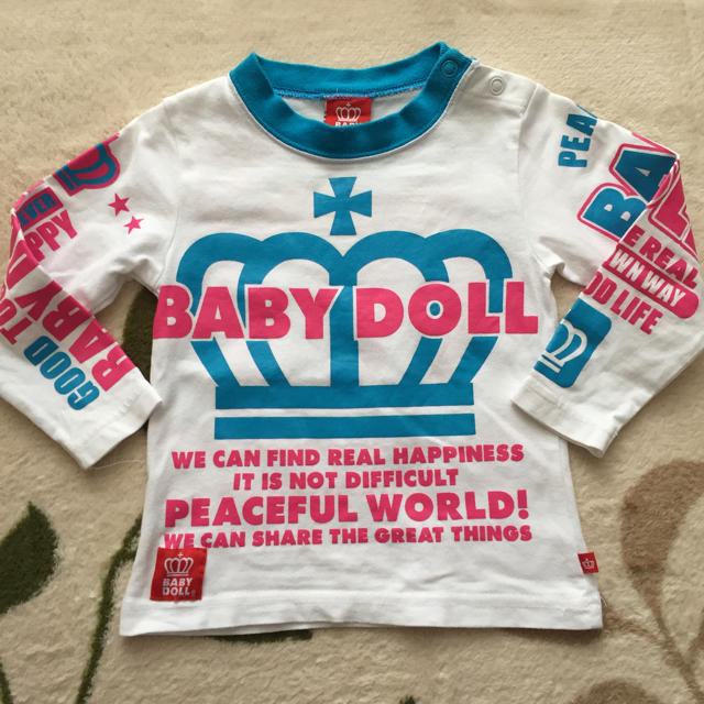 BABYDOLL(ベビードール)のBABY DOLLロングTシャツ(値下げしました) キッズ/ベビー/マタニティのベビー服(~85cm)(Ｔシャツ)の商品写真