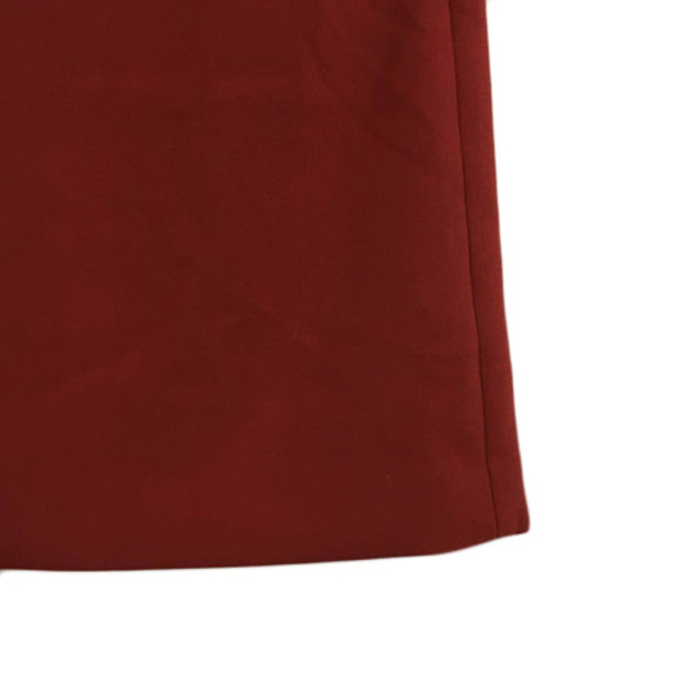 Adam et Rope'(アダムエロぺ)のアダムエロペ スカート 台形 タイト ミニ タック 無地 36 赤 レッド レディースのスカート(ミニスカート)の商品写真