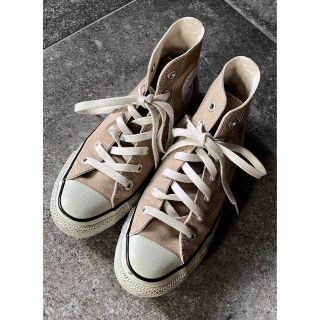 オールスター(ALL STAR（CONVERSE）)のコンバース converse  オールスターキャンバスハイカット ベージュ 24(スニーカー)