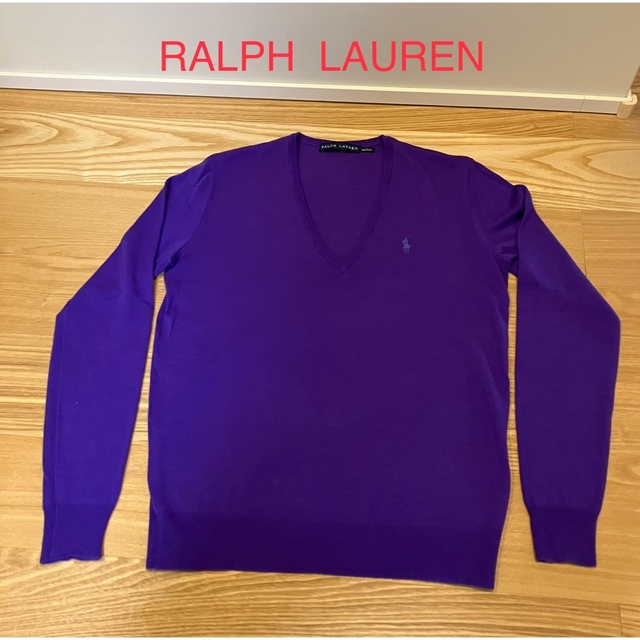 Ralph Lauren(ラルフローレン)のRALPH LAUREN 薄手Vネックセーター レディースのトップス(ニット/セーター)の商品写真