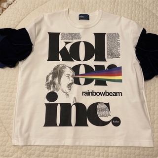 カラー(kolor)のカラー　kolor Tシャツ　rainbow beam サイズ1(Tシャツ(半袖/袖なし))