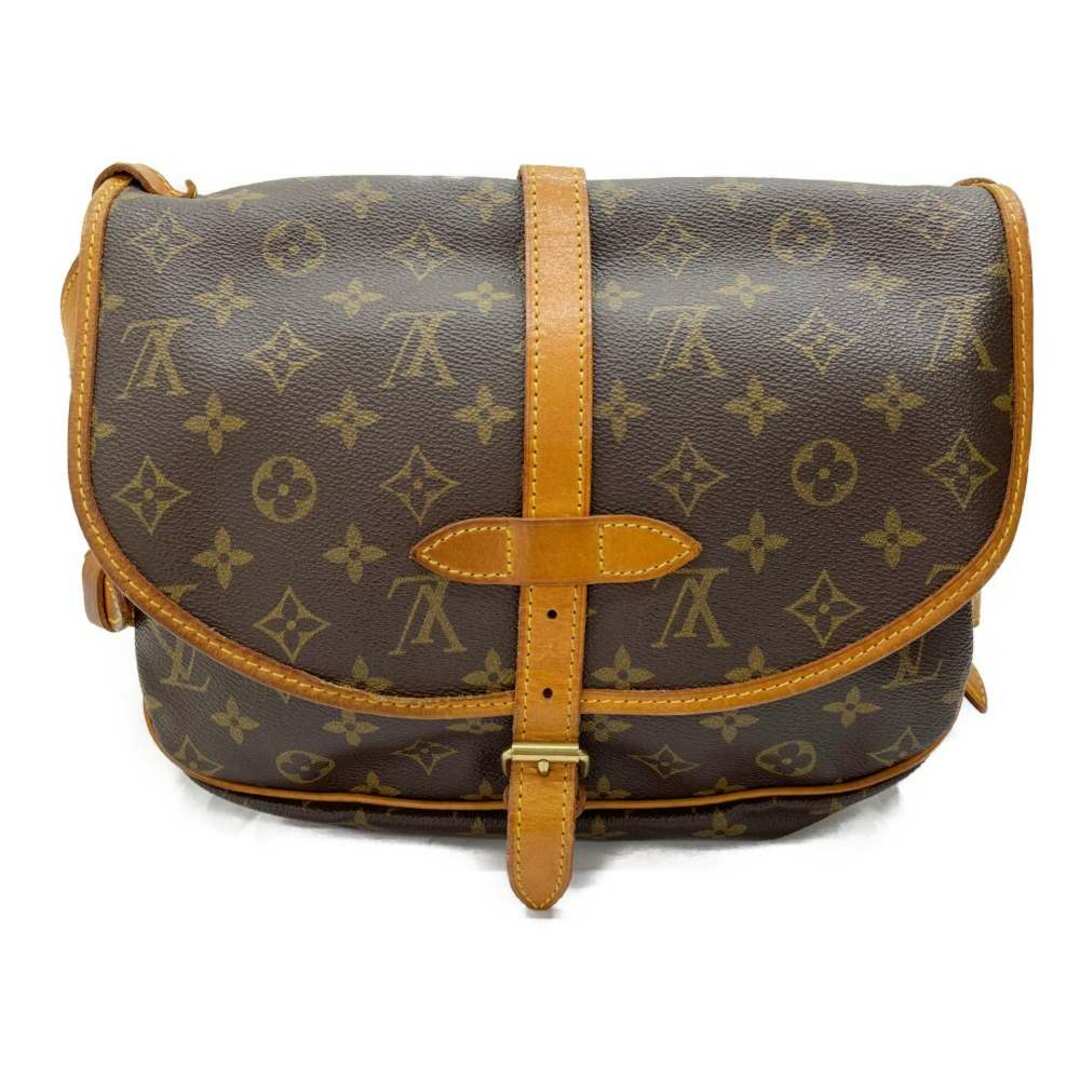 ◆◆LOUIS VUITTON ルイヴィトン モノグラム ソミュール30 　ショルダーバッグ M42256 ブラウンショルダーバッグ