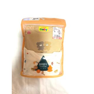 シマムラ(しまむら)の新品未使用　しまむら長袖ロンパース肌着(80)(肌着/下着)