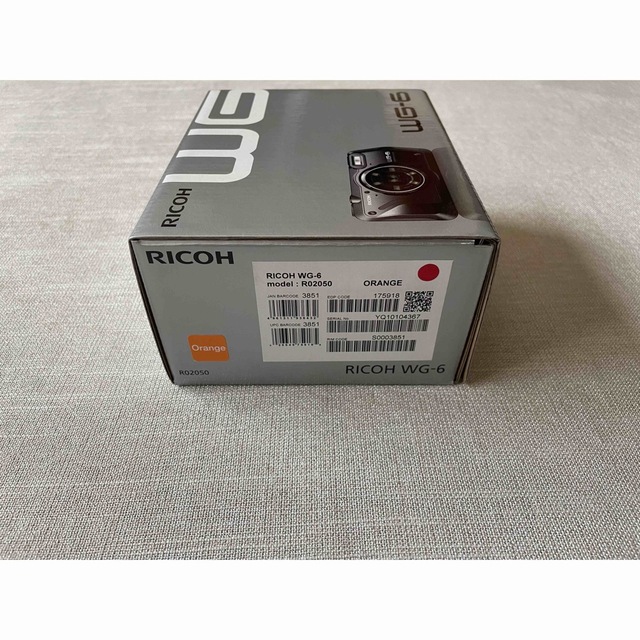 RICOH(リコー)のRICOH 防水 デジタルカメラ WG WG-6 ORANGE スマホ/家電/カメラのカメラ(コンパクトデジタルカメラ)の商品写真