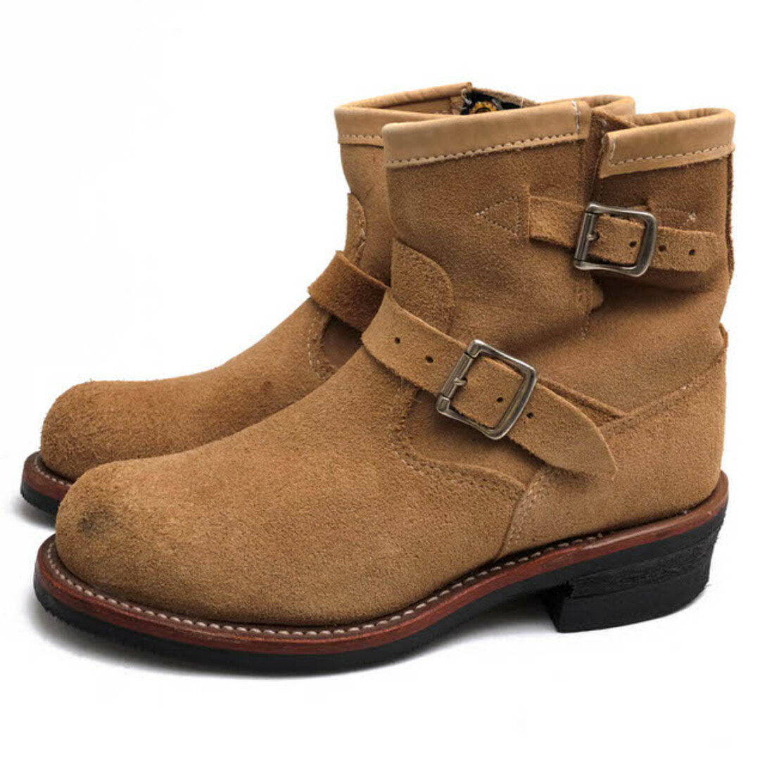 美品　チペワCHIPPEWA　7H　モックトゥ　スエード