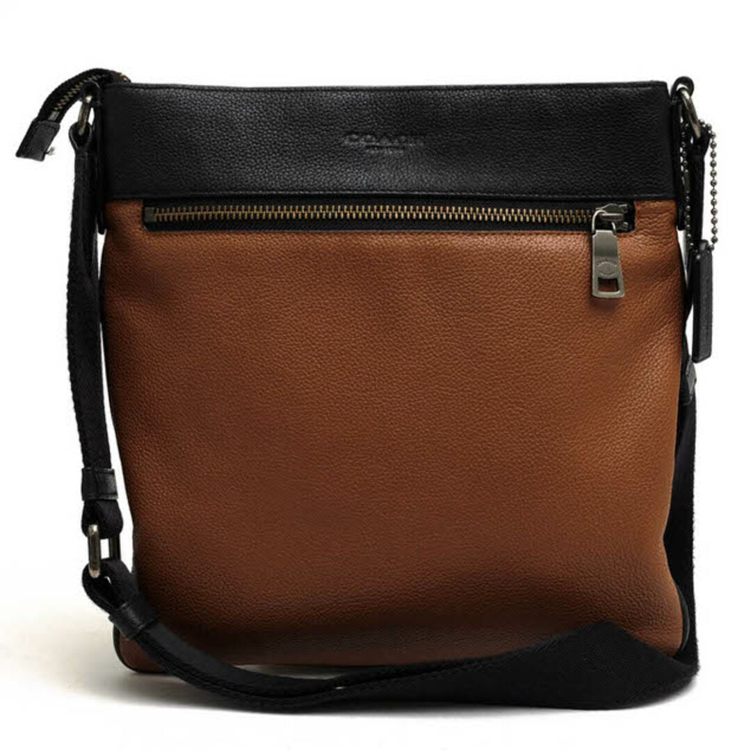 コーチ／COACH バッグ ショルダーバッグ 鞄 メンズ 男性 男性用レザー 革 本革 ブラウン 茶  72101 Bowery Crossbody in Pebble Leather バワリー クロスボディー シボ革 シュリンクレザー