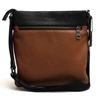 コーチ(COACH)のコーチ／COACH バッグ ショルダーバッグ 鞄 メンズ 男性 男性用レザー 革 本革 ブラウン 茶  72101 Bowery Crossbody in Pebble Leather バワリー クロスボディー シボ革 シュリンクレザー(ショルダーバッグ)