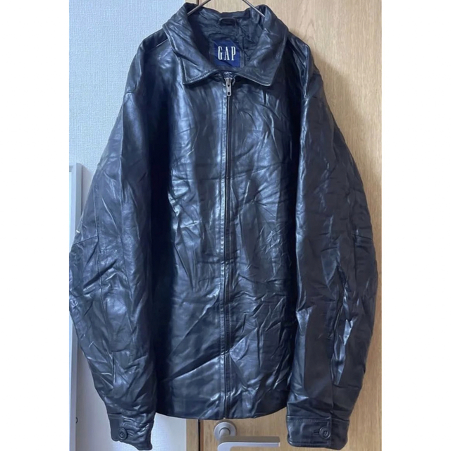 OLD GAP レザージャケット オールドギャップ 黒 本革 90s Lレザージャケット