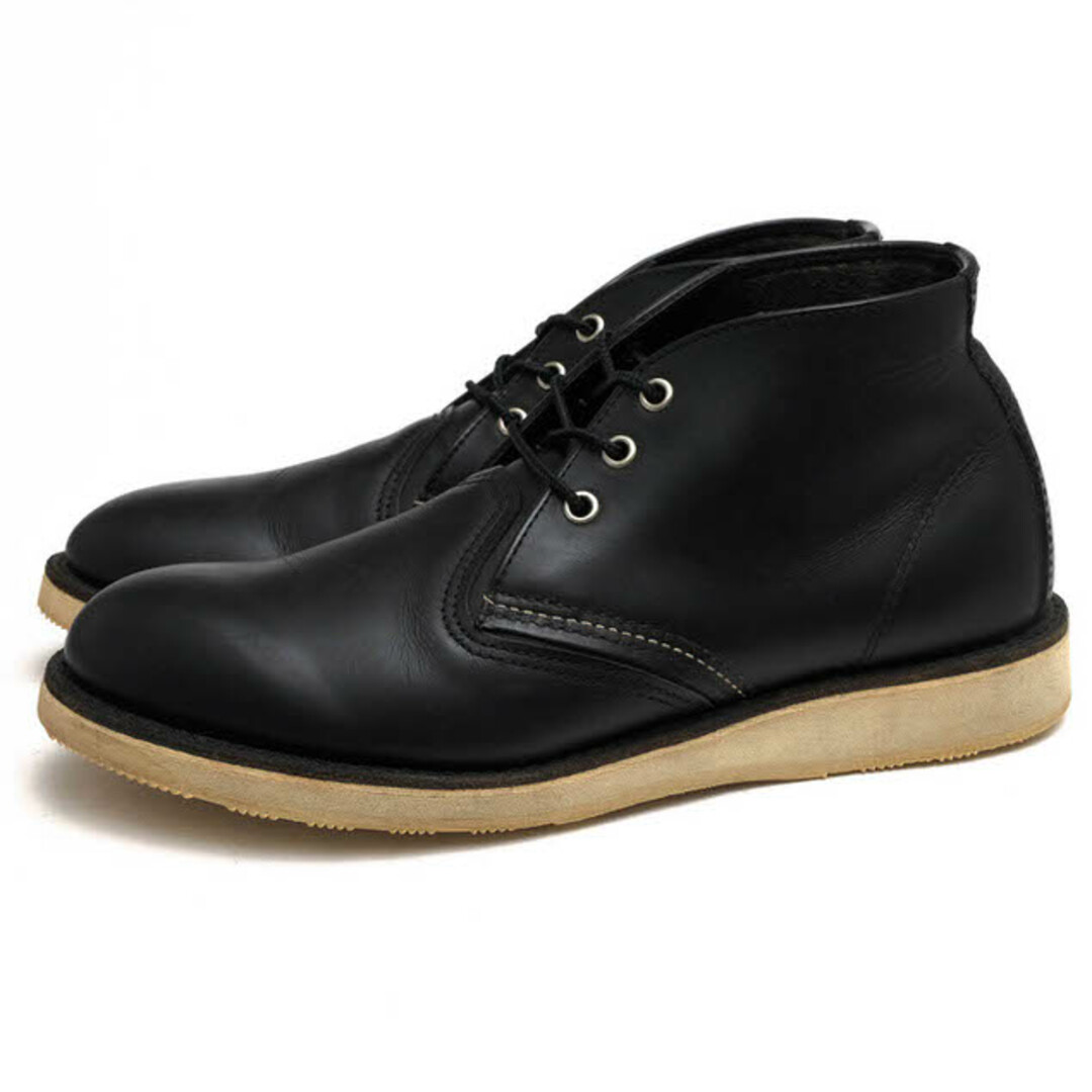 レッドウィング／RED WING チャッカブーツ シューズ 靴 メンズ 男性 男性用レザー 革 本革 ブラック 黒  3148 CLASSIC CHUKKA クラシック チャッカ グッドイヤーウェルト製法 プレーントゥ