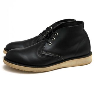 レッドウィング(REDWING)のレッドウィング／RED WING チャッカブーツ シューズ 靴 メンズ 男性 男性用レザー 革 本革 ブラック 黒  3148 CLASSIC CHUKKA クラシック チャッカ グッドイヤーウェルト製法 プレーントゥ(ブーツ)