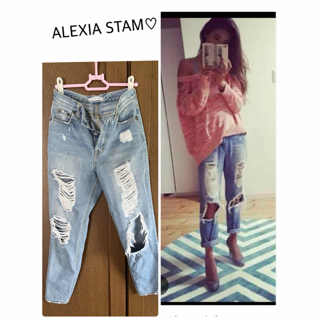 ALEXIA STAM♡アリシアスタン　ダメージデニム　新品