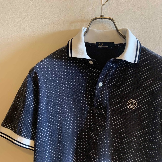 FRED PERRY(フレッドペリー)のFRED PERRY フレッドペリー ドットポロシャツ S メンズ メンズのトップス(ポロシャツ)の商品写真