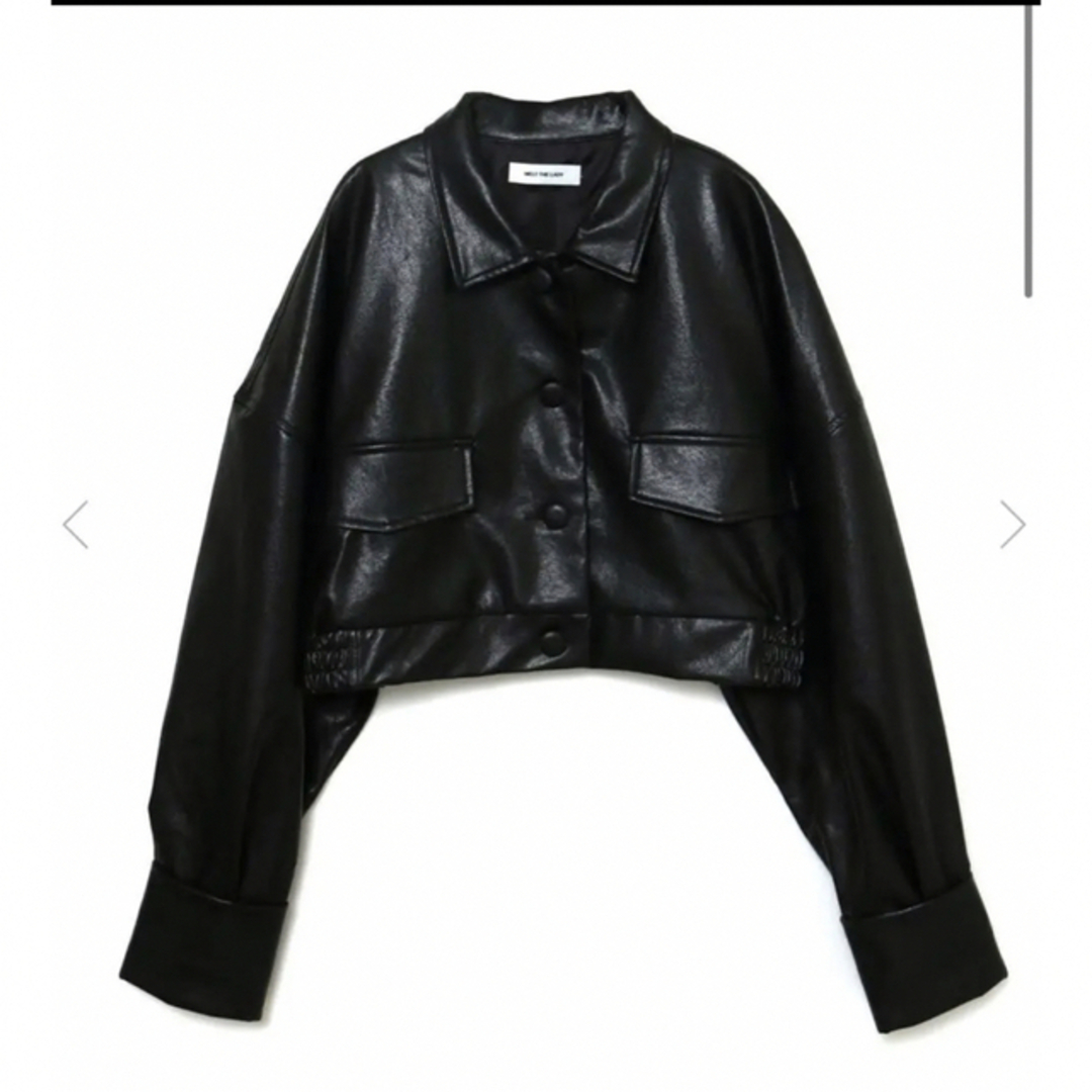 meltthelady cropped leather like jacket meltthelady cropped leather like jacket