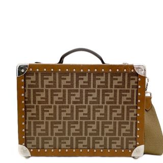 フェンディ(FENDI)のFENDI ズッカ 2WAY スモール ハンドバッグ ハードケース 7VV134 トランク(スーツケース/キャリーバッグ)