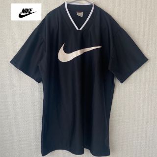 ナイキ(NIKE)のNIKE 90s 銀タグ 白タグ tシャツ ビッグロゴ 黒 モノクロ Vネック(Tシャツ/カットソー(半袖/袖なし))