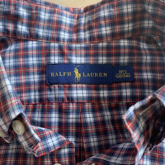 Ralph Lauren(ラルフローレン)のRALPH LAUREN ラルフローレン チェック シャツ 160 キッズ/ベビー/マタニティのキッズ服男の子用(90cm~)(ブラウス)の商品写真