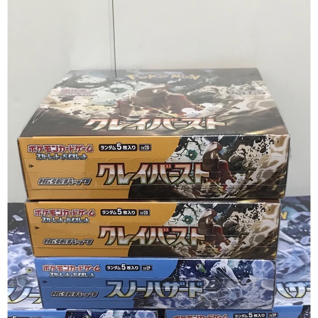 ポケモンカードゲーム拡張パック スノーハザード1BOX クレイバースト2BOX