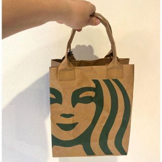 スターバックス(Starbucks)のお値下げ)完売！スターバックス クラフト ペーパー  ショッパー バッグ S(エコバッグ)