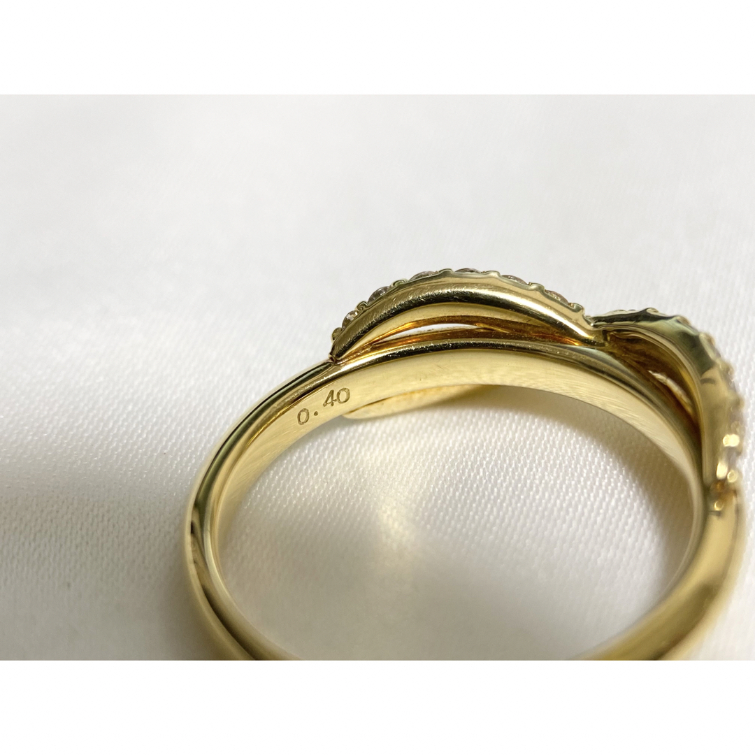 新品】クロスラインダイヤモンドリング ジュエリー ファッション
