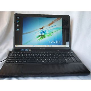 ソニー(SONY)の黒いVAIO! 大容量HDD780GB CPUi3 15.1inc WIN11(ノートPC)