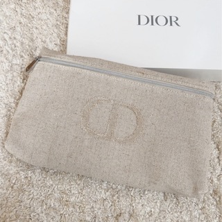 クリスチャンディオール(Christian Dior)の正規品新品非売品☆Diorノベルティー☆大きめベージュポーチ(ポーチ)