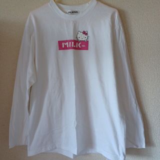 ミルクフェド(MILKFED.)の激レア キティ ミルクフェド ロゴ ロングシャツ(Tシャツ(長袖/七分))