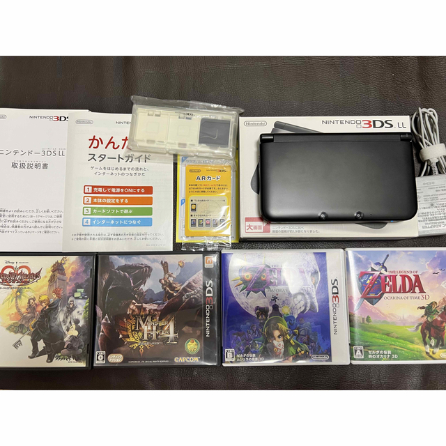 ニンテンドー3DS - ニンテンドー3DS LL ブラック本体 + ゼルダ他の
