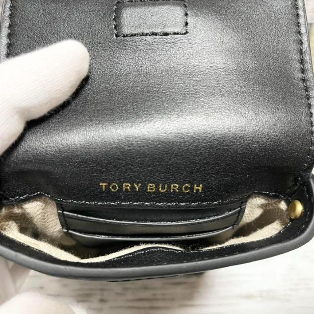 Tory Burch(トリーバーチ)の【新品】トリーバーチ　フォンケース　ブラック　黒 レディースのバッグ(ショルダーバッグ)の商品写真