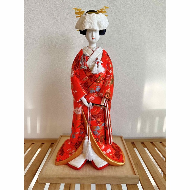 江戸木目込み人形　花嫁　東京キメコミ ハンドメイドのぬいぐるみ/人形(人形)の商品写真